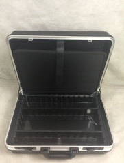 BLACK PLASTIC DIY CASE W/H TOOLS PALLET AND DIVIDERS ,485*335*195mm
