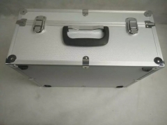 silver aluminium instrument box/case