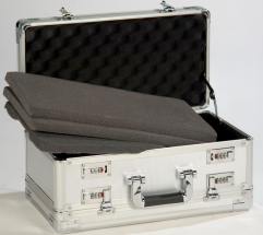 Aluminum Double Lids Handgun Storage Case