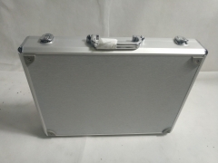 Grey stripe panel with grey aluminum frame tool case/box